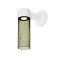 Besa Lighting Juni 10 Outdoor Sconce, Moss Bubble, White Finish, 1x4W LED JUNI10MS-WALL-LED-WH